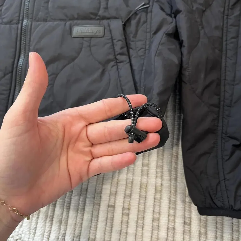 HALFDAYS Bessie Packable Puffer Jacket In Black - Picture 5 of 7